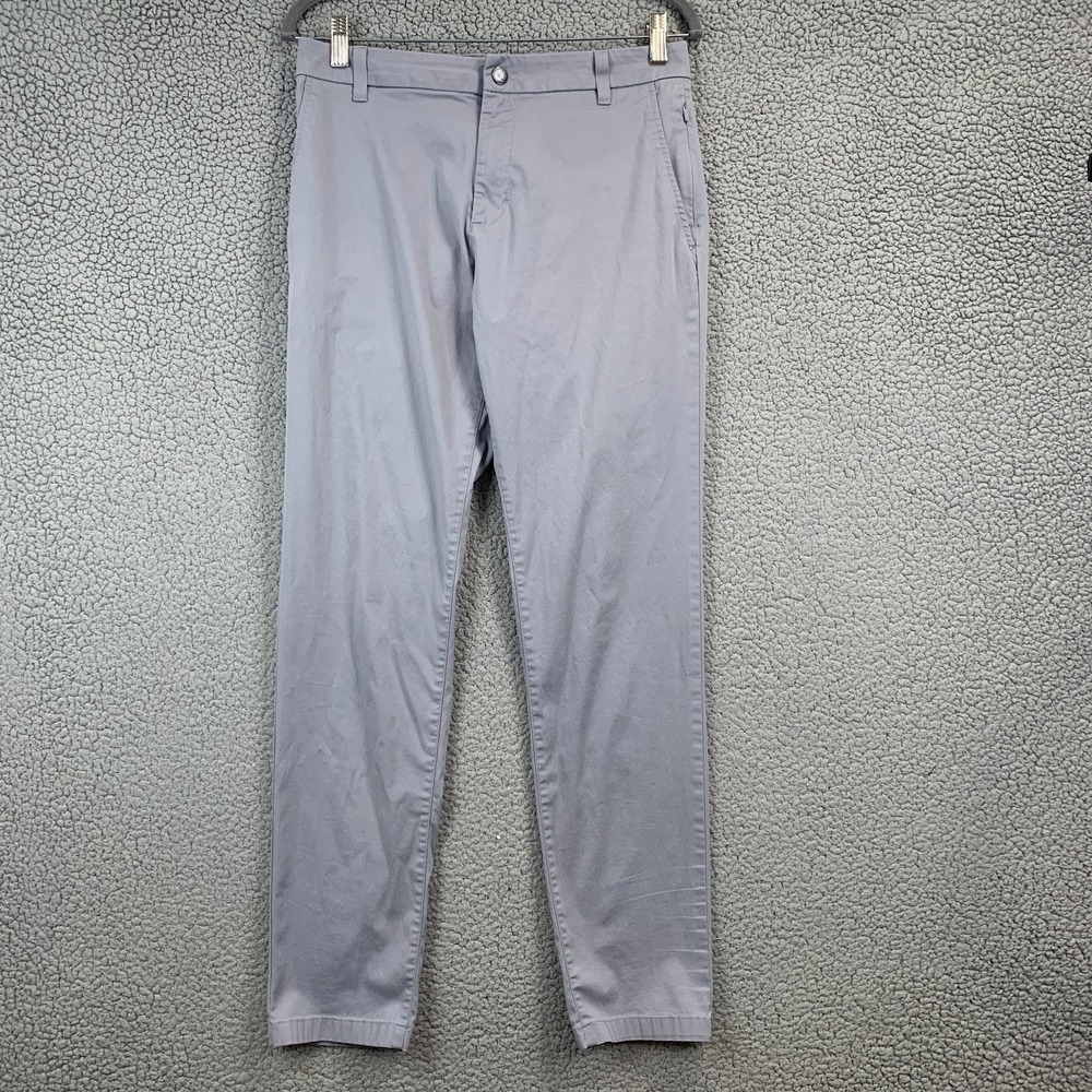 Bird Dogs Pants Men's 30x32 Light Gray Chinos Stretch Golf Casual Trousers